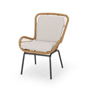Outdoor Wicker Club Chair With Cushions (Set of 2) - R&R Furniture Gallery (Fountain Valley, CA)