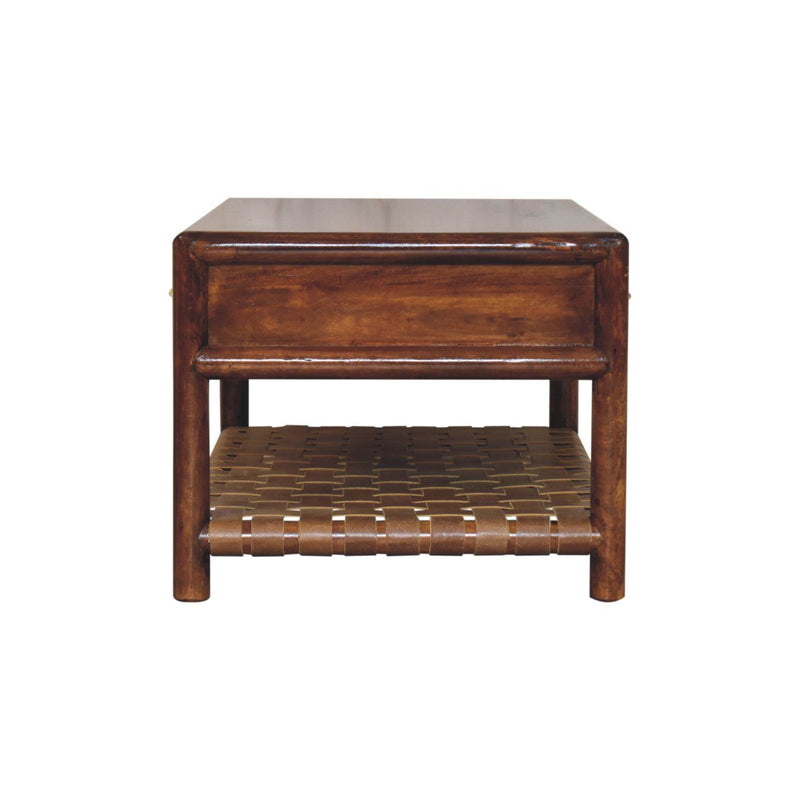 Regency - Woven Console Table With 2 Drawers - Brown - R&R Furniture Gallery (Fountain Valley, CA)