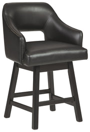 Tallenger - Upholstered Swivel Barstool (Set of 2) - R&R Furniture Gallery (Fountain Valley, CA)