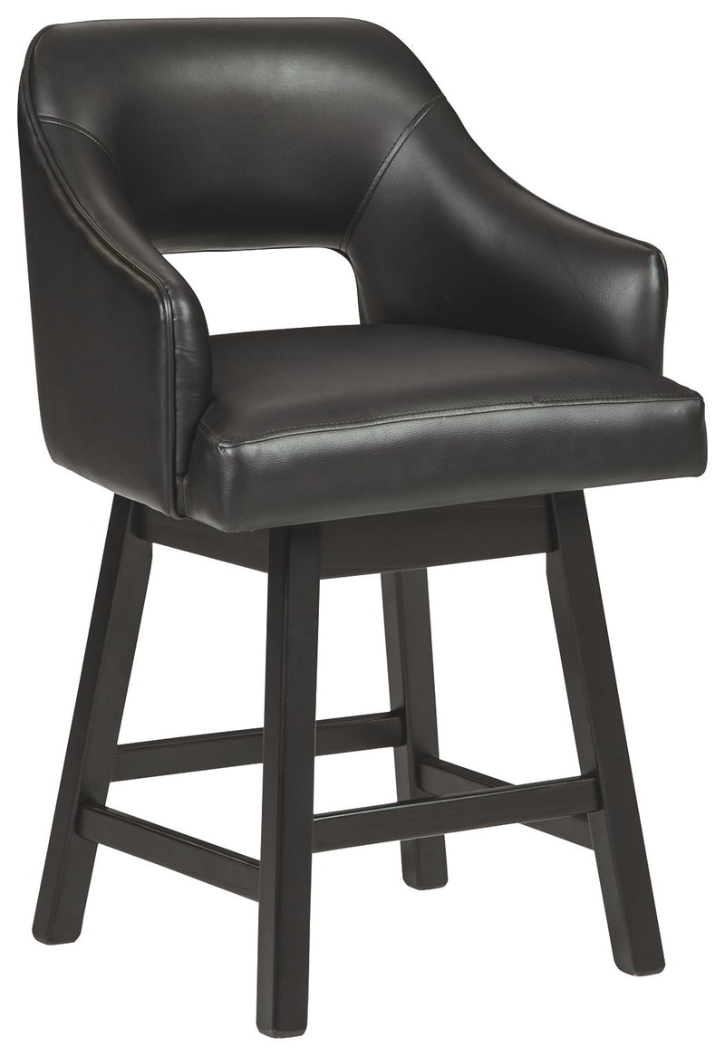 Tallenger - Upholstered Swivel Barstool (Set of 2) - R&R Furniture Gallery (Fountain Valley, CA)