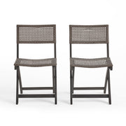 Bistro Foldable Chair With Wicker Backrest - R&R Furniture Gallery (Fountain Valley, CA)