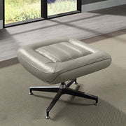 Piran - Ottoman - Twilight Top Grain Leather - R&R Furniture Gallery (Fountain Valley, CA)