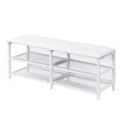Platform Bed With 2 Tier Storage Shelves, Storage Cabinet - R&R Furniture Gallery (Fountain Valley, CA)