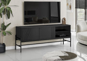 TV Stand, Modern Design Console, Media Entertainment Center, Storage Cabinet, Contemporary & Modern - Black - R&R Furniture Gallery (Fountain Valley, CA)