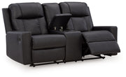 Mackmenville - Double Reclining Loveseat With Console - R&R Furniture Gallery (Fountain Valley, CA)