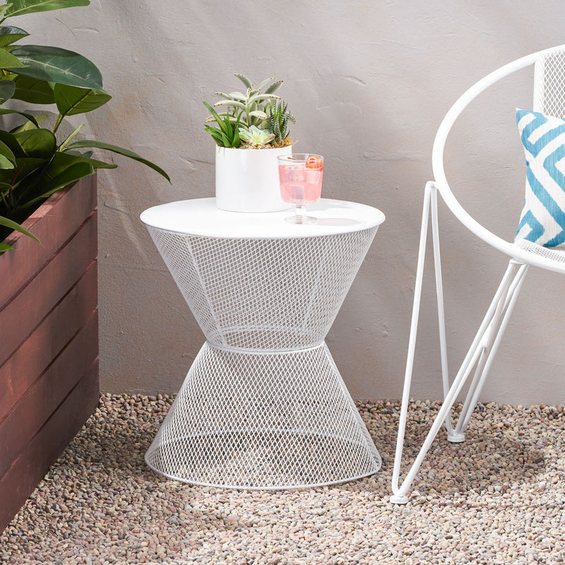 Nevada - Contemporary Side Table With Design - R&R Furniture Gallery (Fountain Valley, CA)