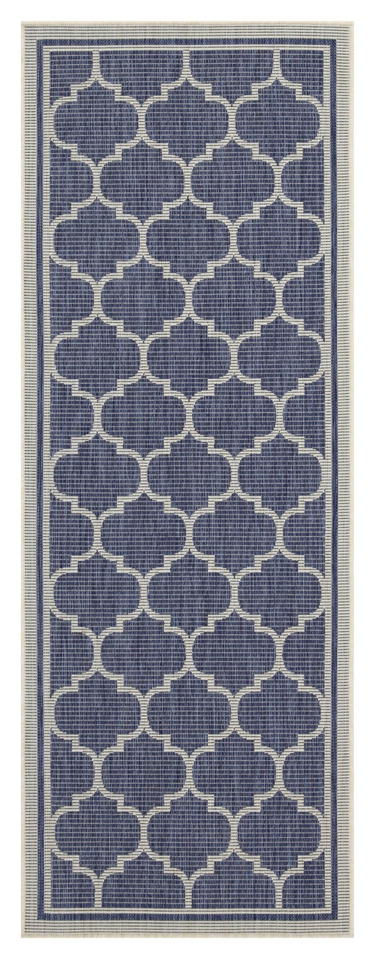 Sunshine - 5'3" X 7'3" Indoor, Outdoor Area Rug Polypropylene - Blue - R&R Furniture Gallery (Fountain Valley, CA)
