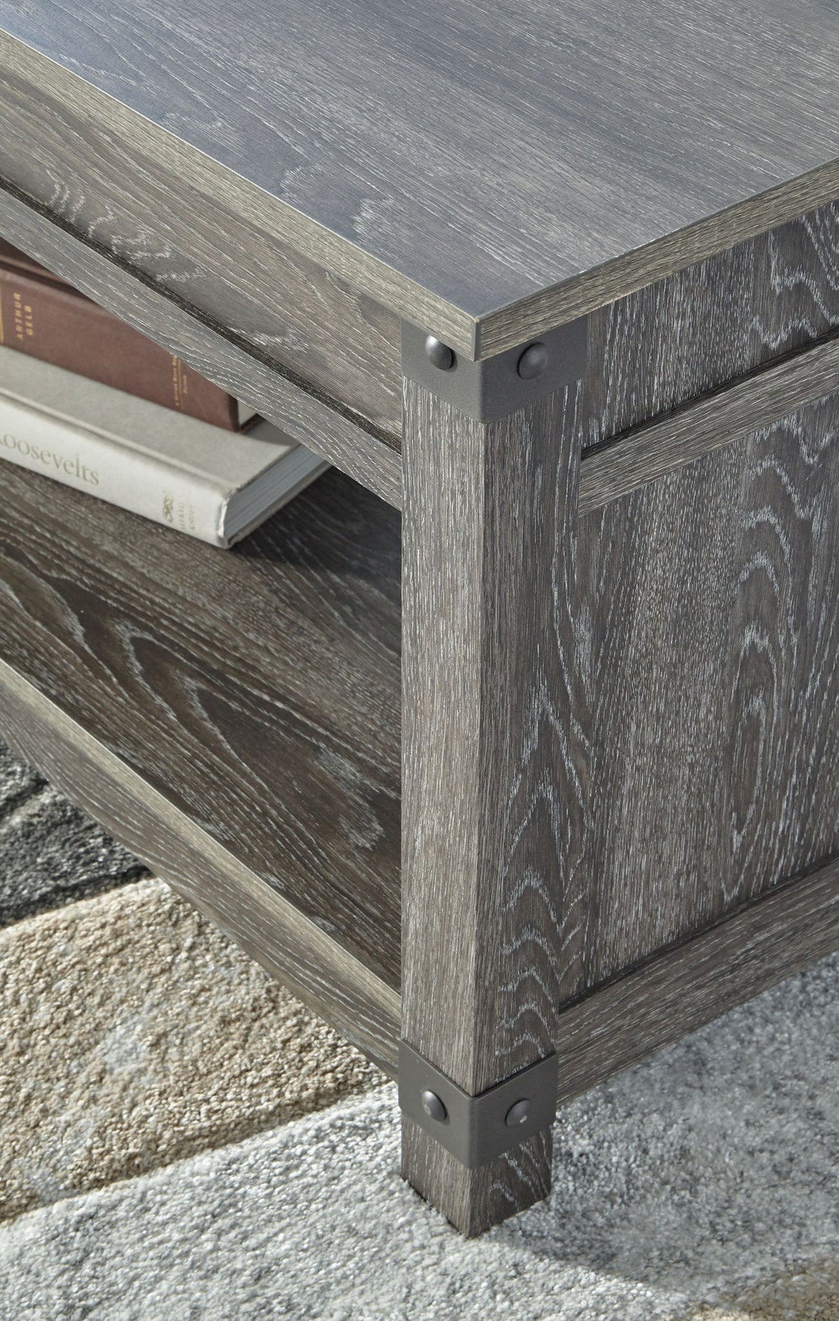 Freedan - Rect Lift Top Cocktail Table - Grayish Brown - R&R Furniture Gallery (Fountain Valley, CA)