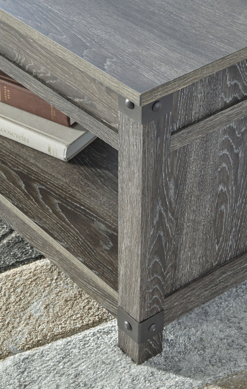 Freedan - Rect Lift Top Cocktail Table - Grayish Brown - R&R Furniture Gallery (Fountain Valley, CA)