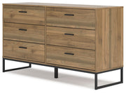 Deanlow - Six Drawer Dresser - Honey - R&R Furniture Gallery (Fountain Valley, CA)