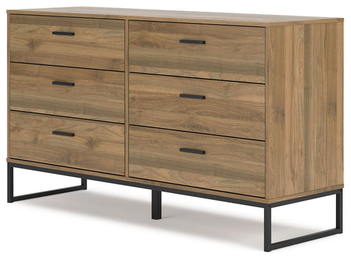 Deanlow - Six Drawer Dresser - Honey - R&R Furniture Gallery (Fountain Valley, CA)
