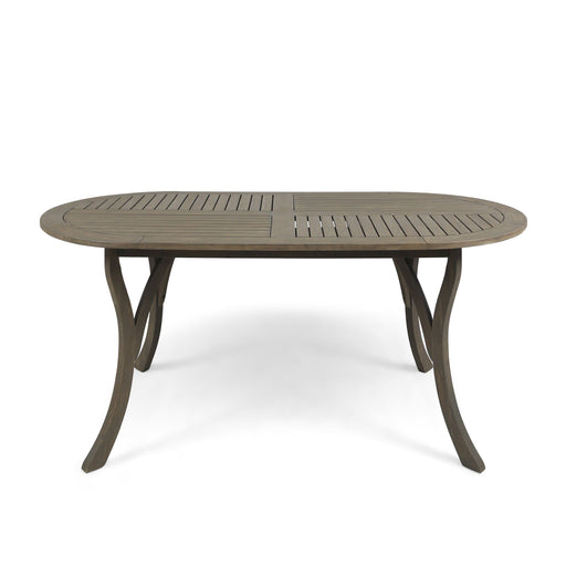 Outdoor Table With Smooth Lines, Slat Top - R&R Furniture Gallery (Fountain Valley, CA)