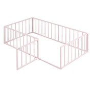 Metal Floor Bed Frame With Fence And Door - R&R Furniture Gallery (Fountain Valley, CA)