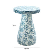 Halio - Checkered Shell Side Table - R&R Furniture Gallery (Fountain Valley, CA)