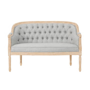 French Country Chesterfield Style Tufted Loveseat - R&R Furniture Gallery (Fountain Valley, CA)