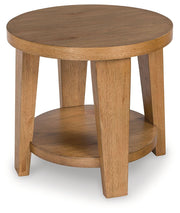 Kristiland - Round End Table - Light Brown - R&R Furniture Gallery (Fountain Valley, CA)