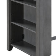 Graham - Small Space Counter Height Dining Table With USB Charging Ports And Shelves - R&R Furniture Gallery (Fountain Valley, CA)