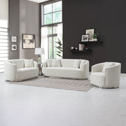 Odette - Sofa With 4 Pillows - Beige Chenille - R&R Furniture Gallery (Fountain Valley, CA)