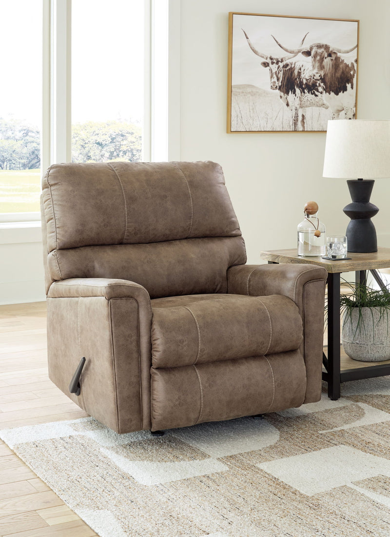 Navi - Rocker Recliner - Fossil - R&R Furniture Gallery (Fountain Valley, CA)