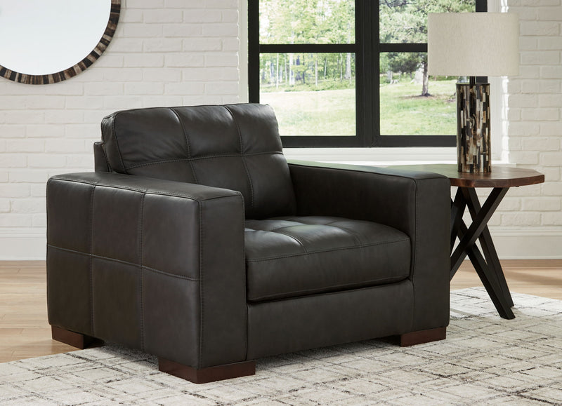 Luigi - Chair And A Half - Thunder - R&R Furniture Gallery (Fountain Valley, CA)