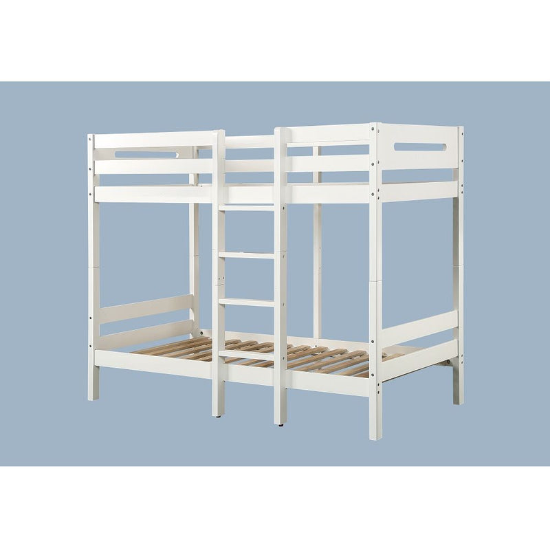 Esin - Twin Over Twin Bunk Bed - White - R&R Furniture Gallery (Fountain Valley, CA)