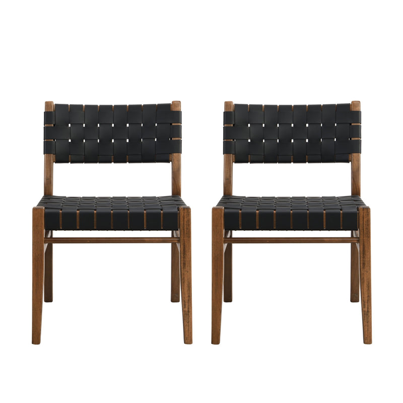 Modern Noble House dining side chair with sleek design, upholstered seat and wooden legs for contemporary dining rooms.