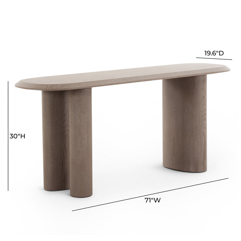 Rhema - Console Table - Washed Ash - R&R Furniture Gallery (Fountain Valley, CA)