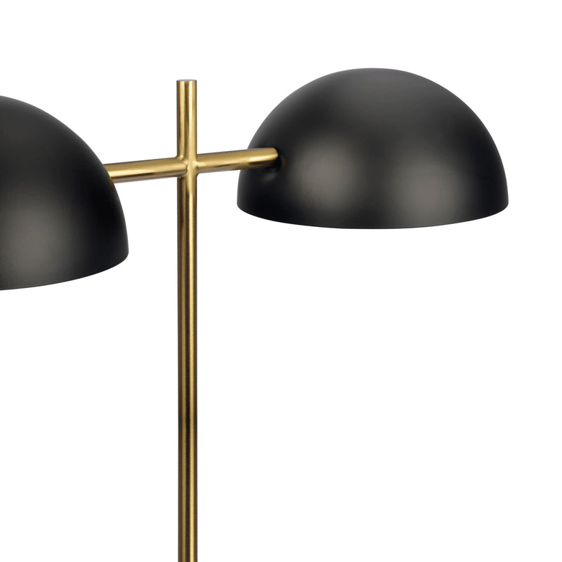 Nova - Hydro Table Lamp With On / Off Switch Double Lamp - Black / Gold / Marble - R&R Furniture Gallery (Fountain Valley, CA)