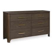 Radkin - Dresser - Burnished Brown - R&R Furniture Gallery (Fountain Valley, CA)