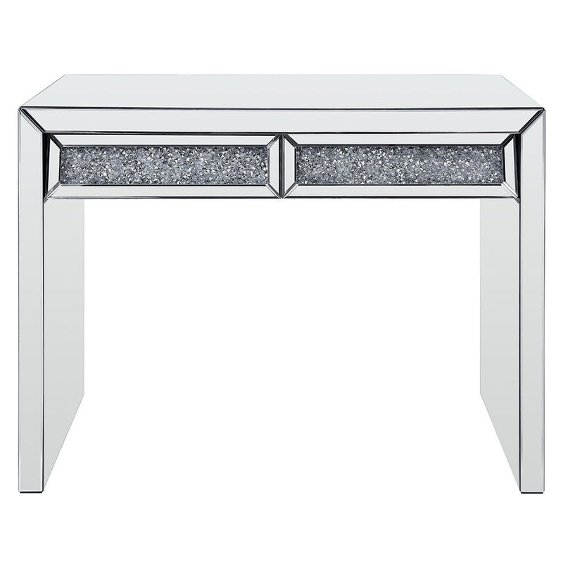 Noralie - Console Table Faux Diamonds - Mirrored - R&R Furniture Gallery (Fountain Valley, CA)