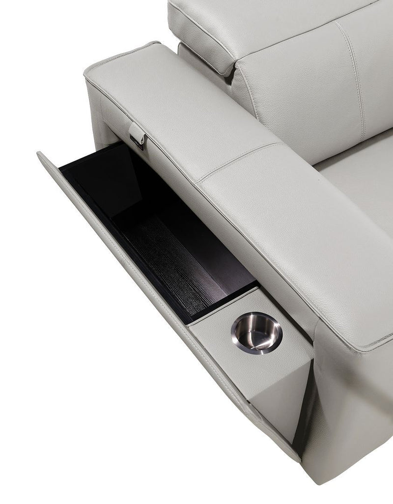1224 - 3-Piece Modular Power Reclining Sofa In With 3 Power Recliners & Power Headrests