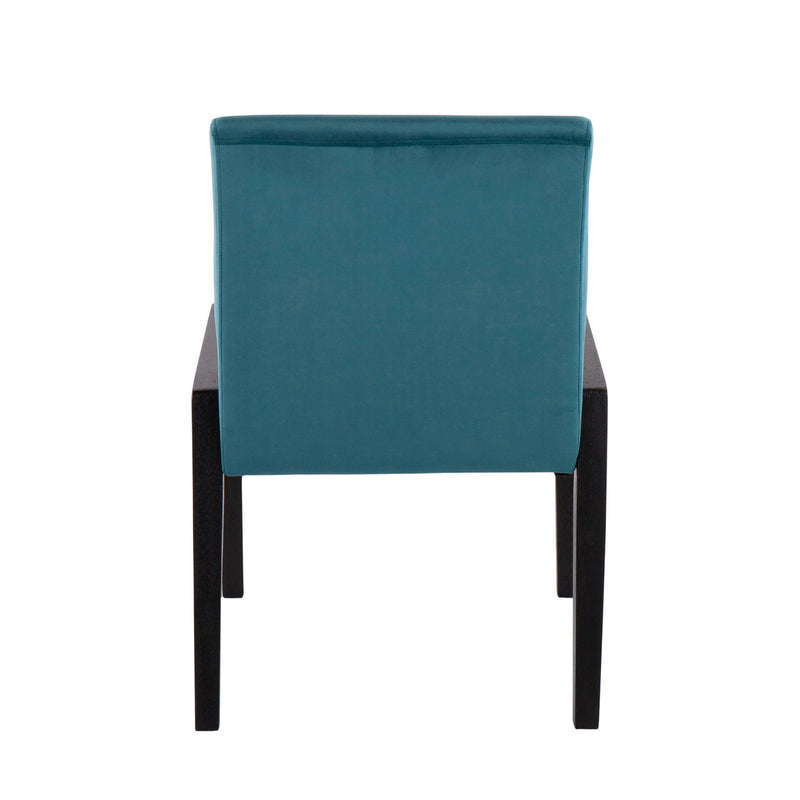 Set of two Lumi Source Carmen contemporary elegant design chairs with sleek modern style and plush upholstery.