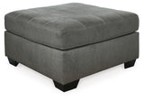 Pitkin - Oversized Accent Ottoman - Slate - R&R Furniture Gallery (Fountain Valley, CA)