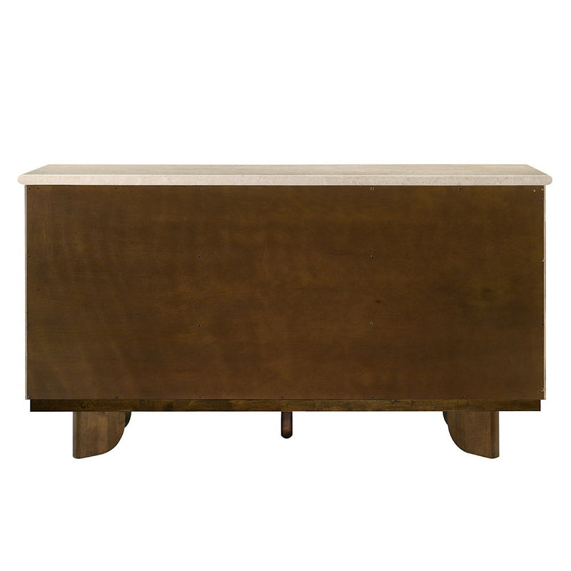 Kasha - Server With Marble Top Top - Vintage Oak - R&R Furniture Gallery (Fountain Valley, CA)
