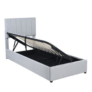 Upholstered Platform Bed With A Hydraulic Storage System - R&R Furniture Gallery (Fountain Valley, CA)