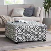 Richmond - Storage Ottoman With Unique Pattern And Ample Storage - Gray - R&R Furniture Gallery (Fountain Valley, CA)