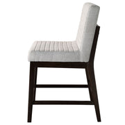 Edwyn - Counter Height Chair (Set of 2) - Gray Linen & Espresso - R&R Furniture Gallery (Fountain Valley, CA)