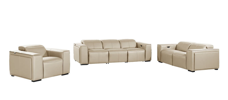 1224 - 6-Piece Modular Power Reclining Sofa, Loveseat & Chair Set In With 6 Power Recliners & Power Headrests