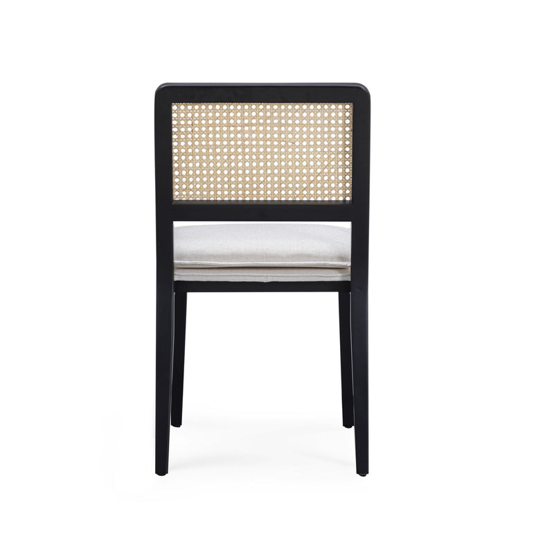Tassina - Upcycled Performance Linen Dining Chair - Cream - R&R Furniture Gallery (Fountain Valley, CA)