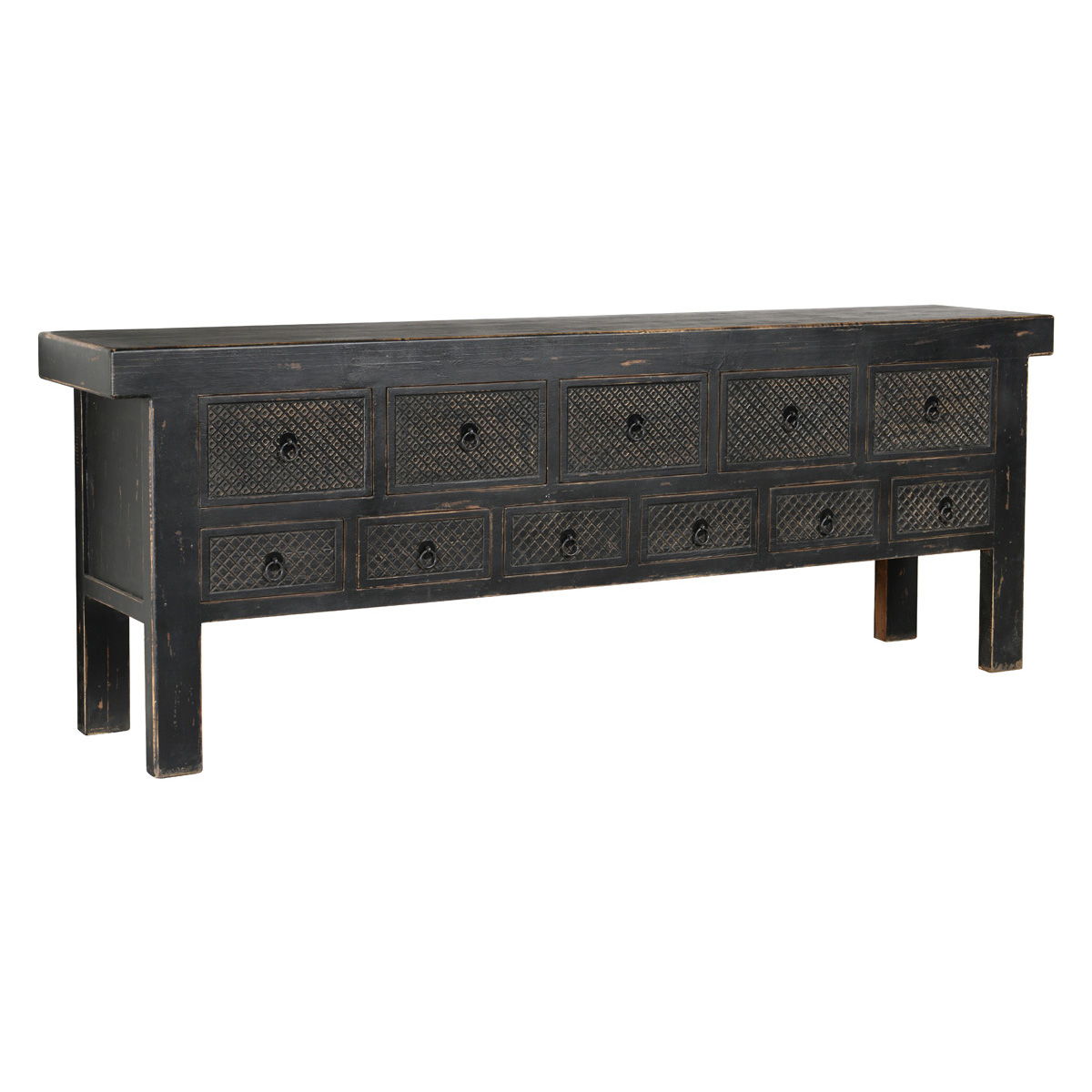 Lahey - 11 Drawer Console Table - R&R Furniture Gallery (Fountain Valley, CA)
