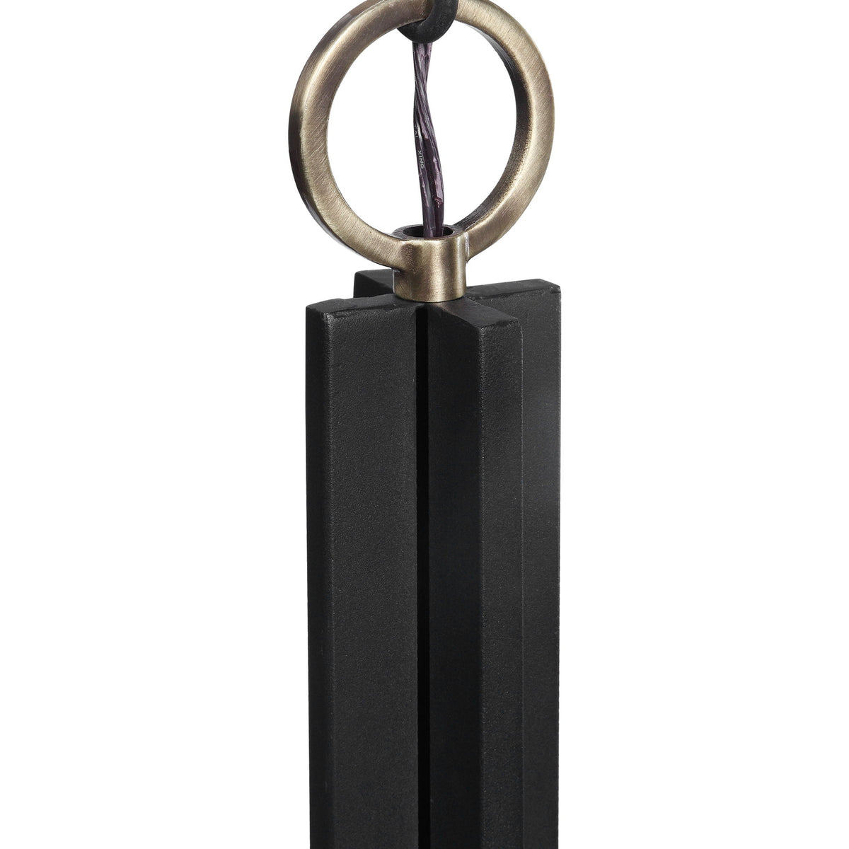 Uttermost Jarsdel 1 Light Industrial Mini Pendant in black, showcasing a sleek black pendant light with a modern industrial design.