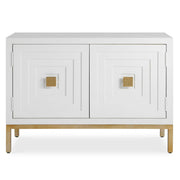 Uttermost Aiken accent cabinet with sleek wood finish and modern design, featuring clean lines and stylish storage space.