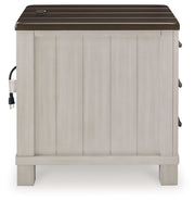 Darborn - Chair Side End Table - Gray / Brown - R&R Furniture Gallery (Fountain Valley, CA)
