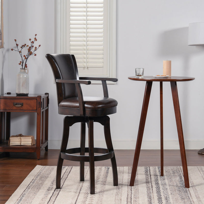 Williams - Swivel Bar Stool With Armrests - R&R Furniture Gallery (Fountain Valley, CA)
