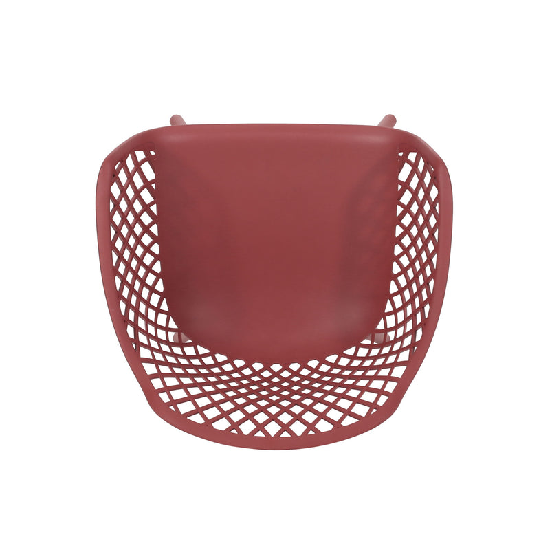 Set of two Noble House Poppy chairs with modern design, featuring wooden legs and upholstered seats in a stylish fabric.