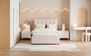 Upholstered Platform Bed With A Hydraulic Storage System - R&R Furniture Gallery (Fountain Valley, CA)