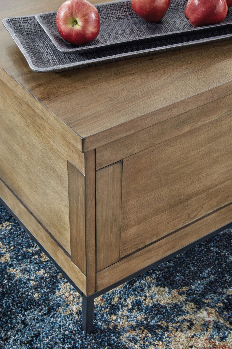 Torlanta - Lift Top Cocktail Table - Brown - R&R Furniture Gallery (Fountain Valley, CA)