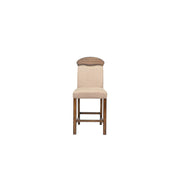 Maurice - Counter Height Chair (Set of 2) - Linen & Oak - R&R Furniture Gallery (Fountain Valley, CA)