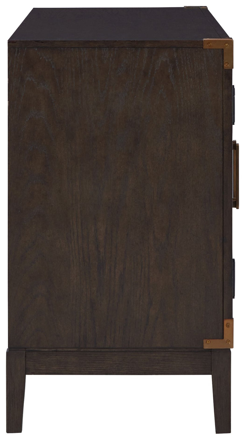 Burkhaus - Dining Room Server - Dark Brown - R&R Furniture Gallery (Fountain Valley, CA)