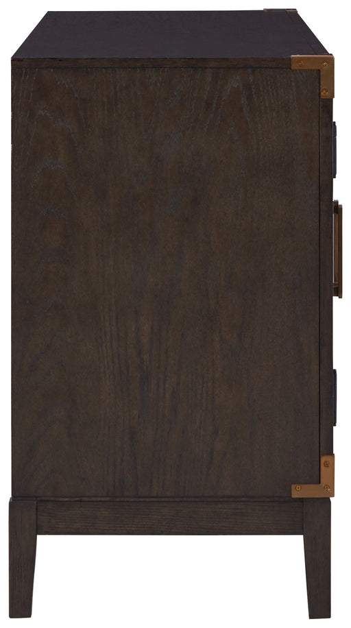 Burkhaus - Dining Room Server - Dark Brown - R&R Furniture Gallery (Fountain Valley, CA)